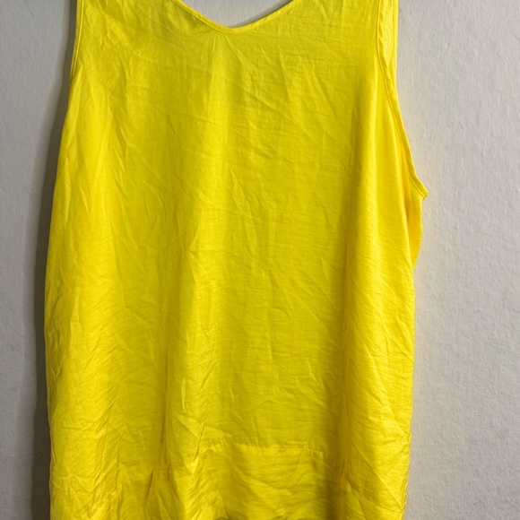 H&M+ Yellow Summer Spring EASTER Vibrant Womens Tank Top Plus Size 18 XL-XXL - Picture 4 of 6